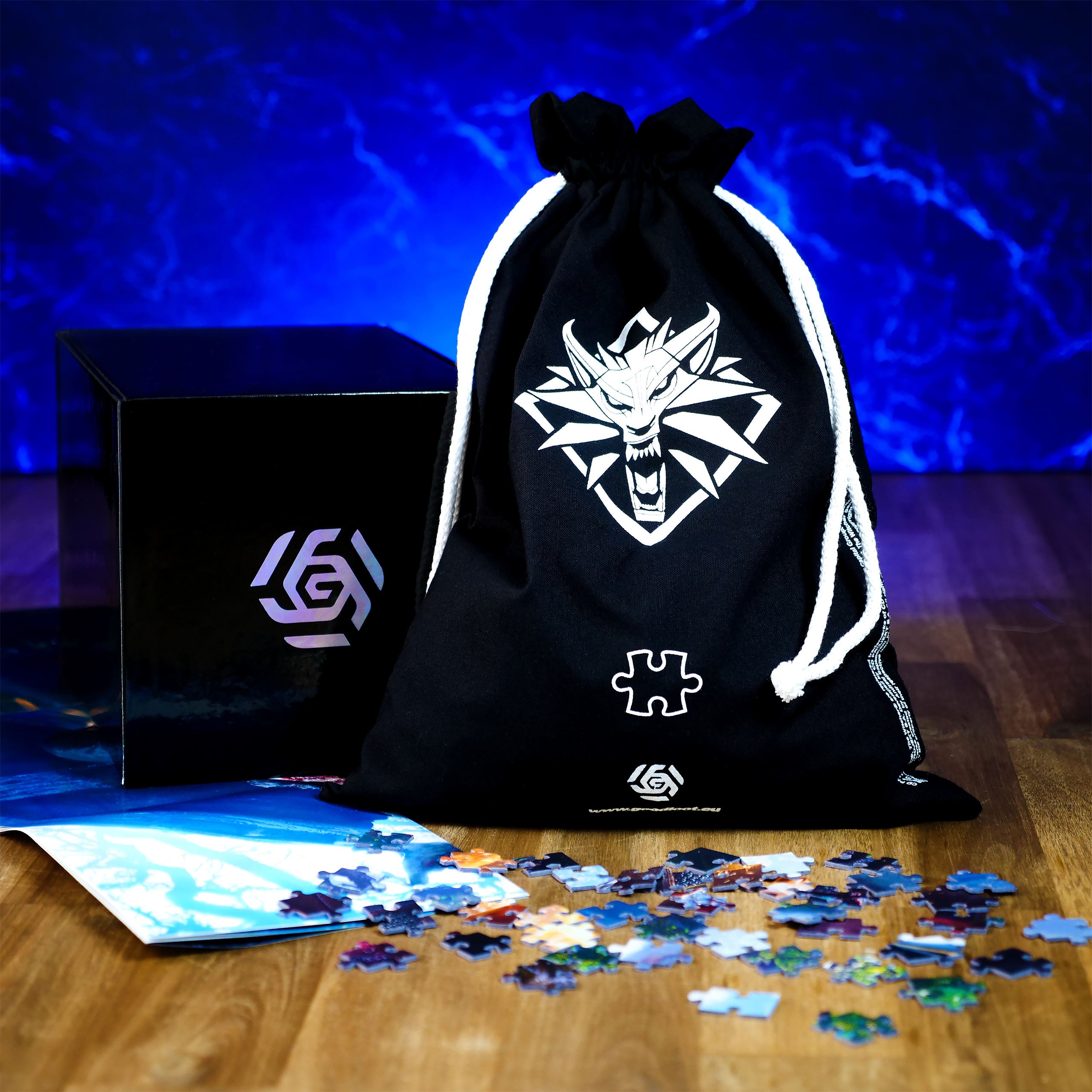 Produktbild Witcher - Yennefer Puzzle mit Logo Stoffbeutel
