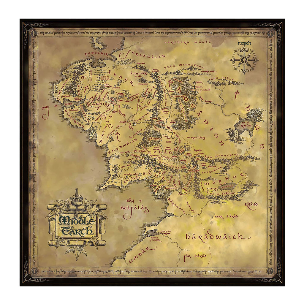 Image produit Le Seigneur des Anneaux - Puzzle Carte de la Terre du Milieu