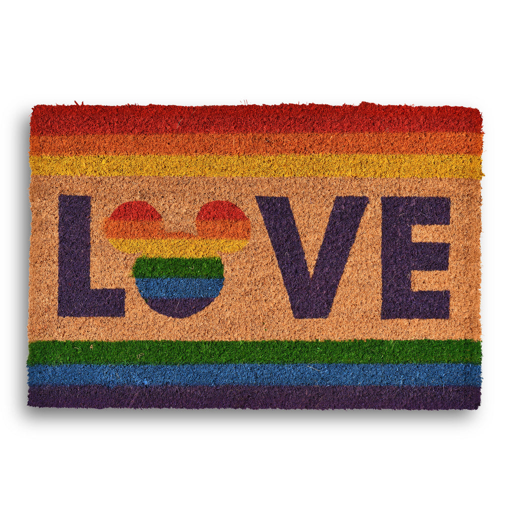 Image produit Mickey Mouse - Tapis de porte Love Pride