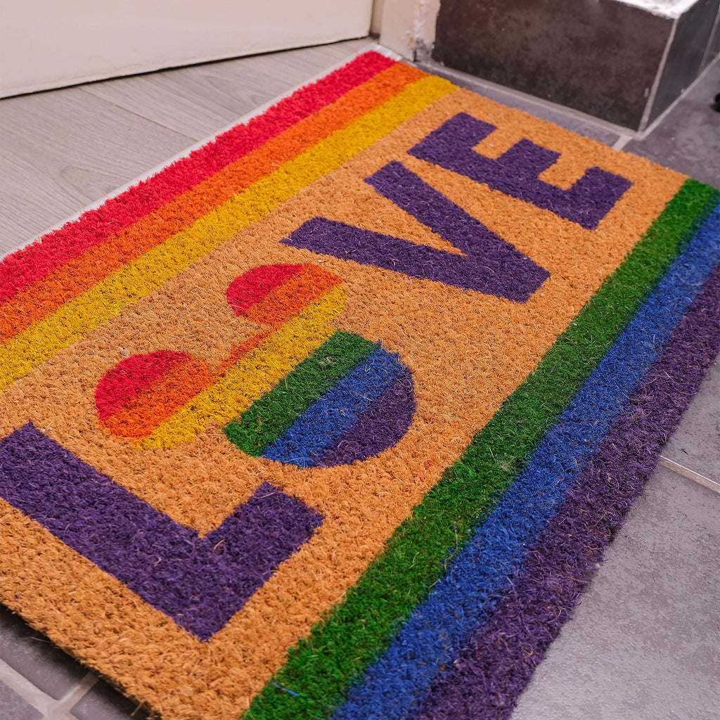 Image produit Mickey Mouse - Tapis de porte Love Pride