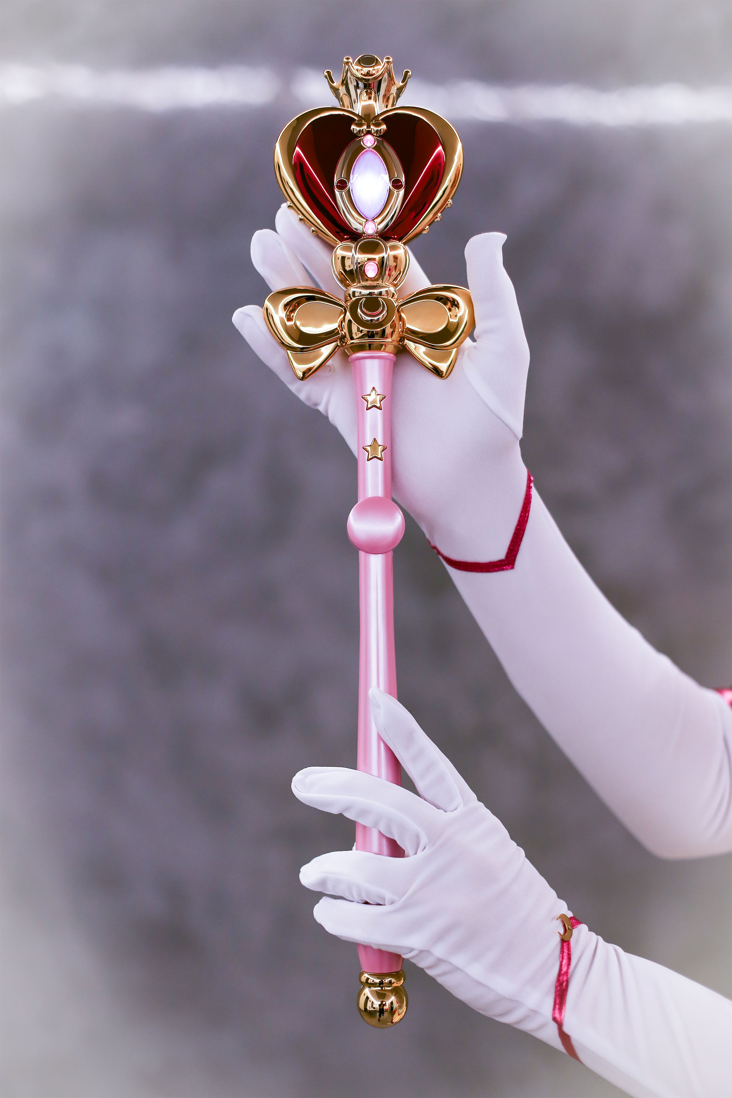 Image produit Sailor Moon - Réplique du Sceptre Cosmique des Cœurs de Lune