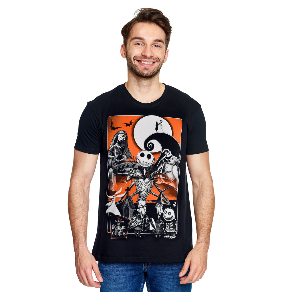 Produktbild Nightmare Before Christmas - Orange Moon T-Shirt schwarz