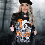 Produktbild Nightmare Before Christmas - Orange Moon T-Shirt schwarz