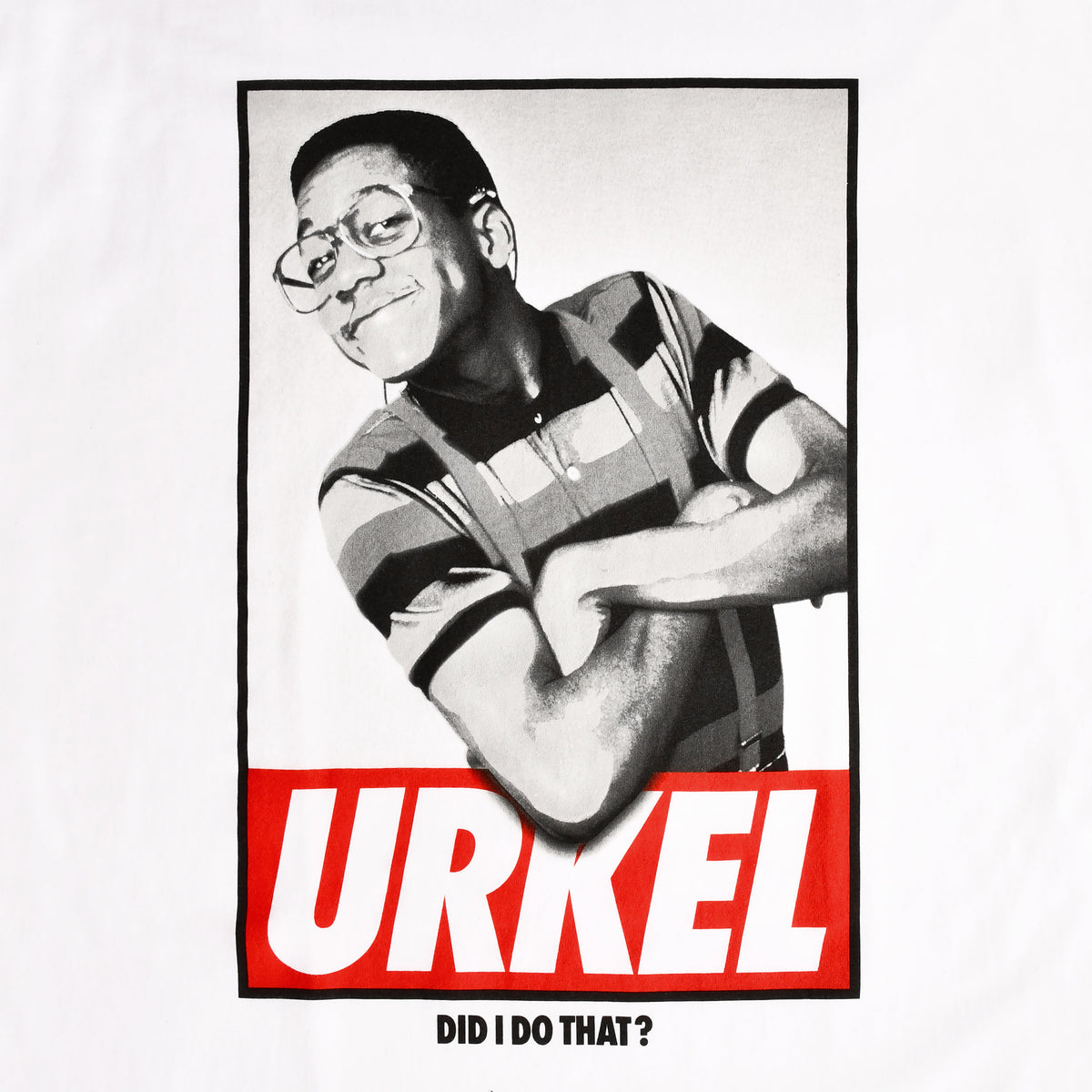 Immagine del prodotto Tutti sotto lo stesso tetto - T-shirt bianca di Steve Urkel WB 100th