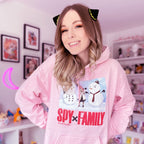 Image produit Spy x Family - Sweat à capuche rose Anya Forger
