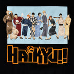 Produktbild Haikyu!! - Group in Yukata T-Shirt schwarz