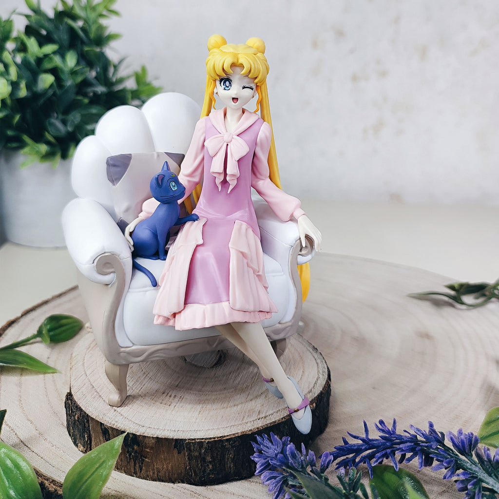 Image produit Sailor Moon Cosmos - Usagi et Luna Diorama Figurine