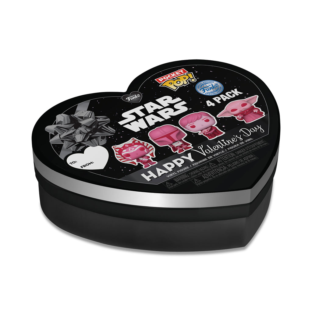 Image produit Star Wars - Ensemble de 4 figurines Funko Pocket Pop Edition Saint-Valentin
