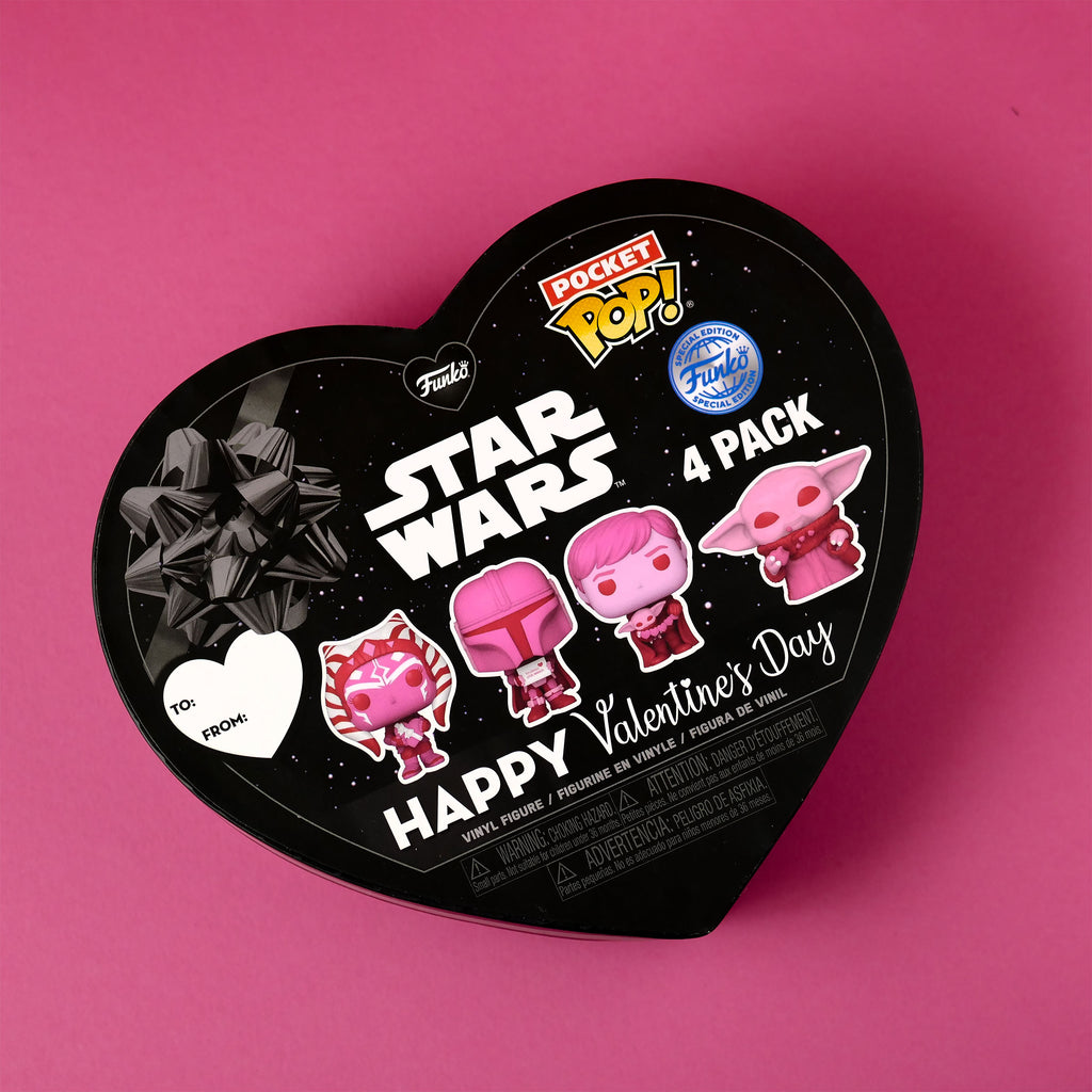 Image produit Star Wars - Ensemble de 4 figurines Funko Pocket Pop Edition Saint-Valentin