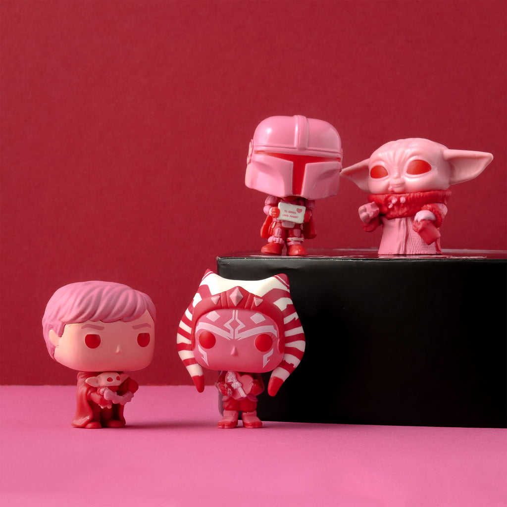Image produit Star Wars - Ensemble de 4 figurines Funko Pocket Pop Edition Saint-Valentin