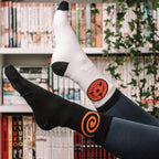 Image produit Naruto Shippuden - Chaussettes symbole Sasuke set de 3 pièces