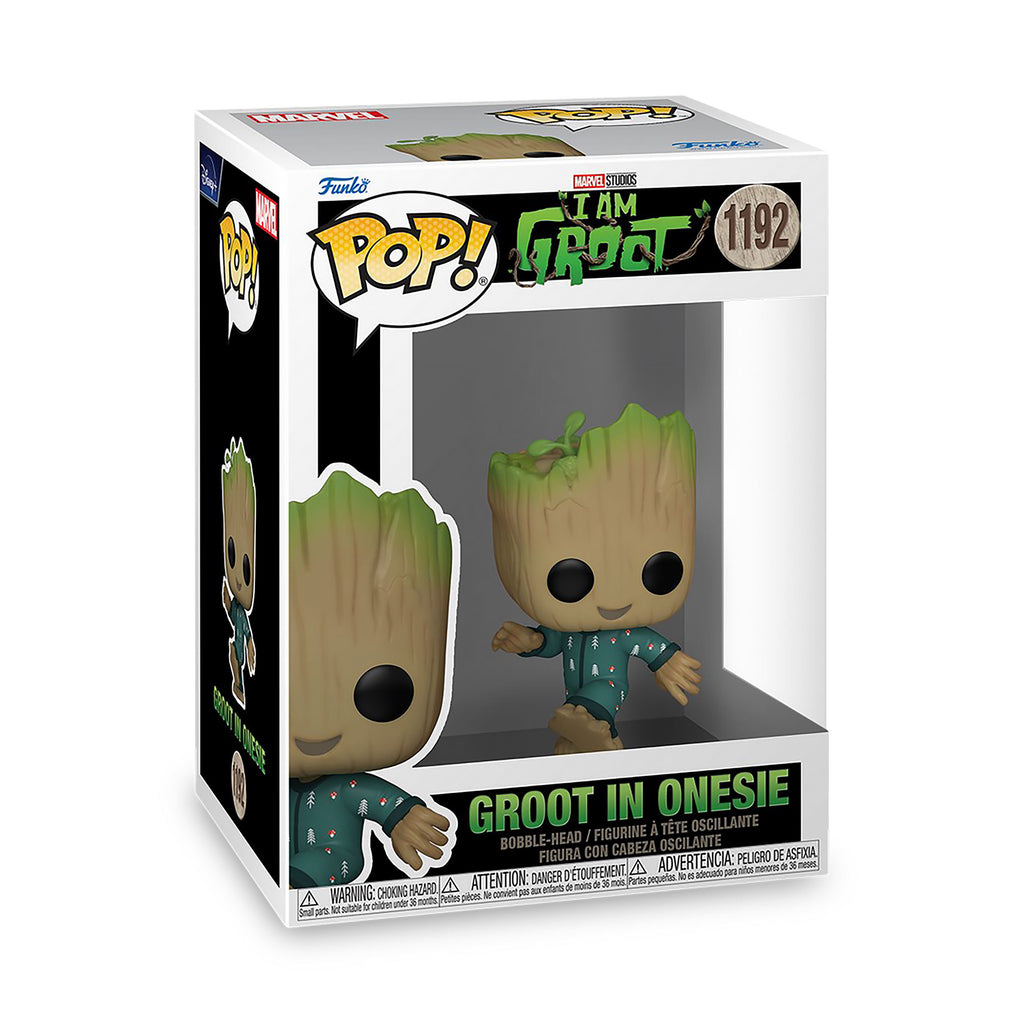 Produktbild I Am Groot - Groot in Onesie Funko Pop Wackelkopf-Figur