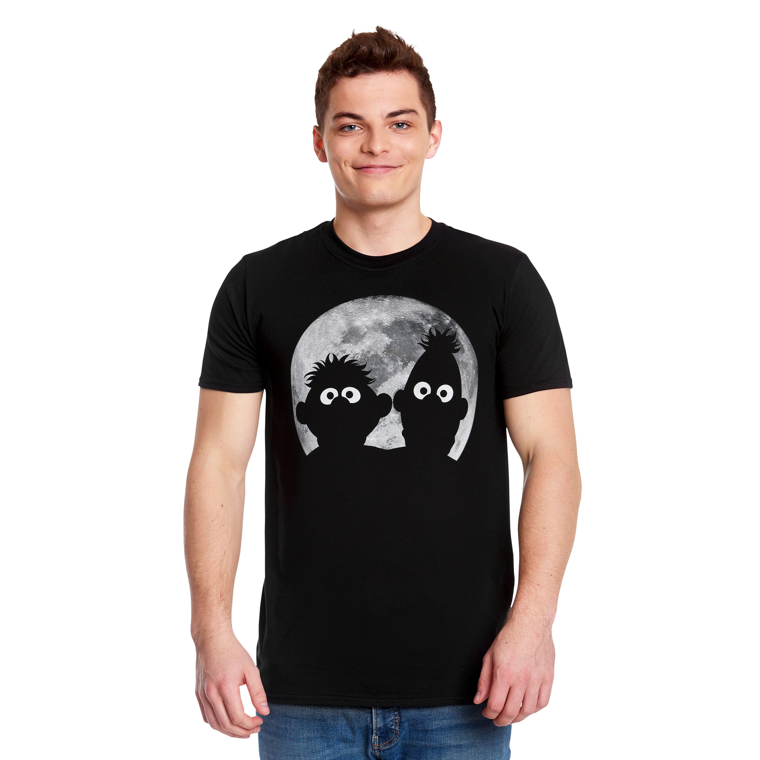 Produktbild Sesamstraße - Ernie & Bert Moonnight T-Shirt schwarz