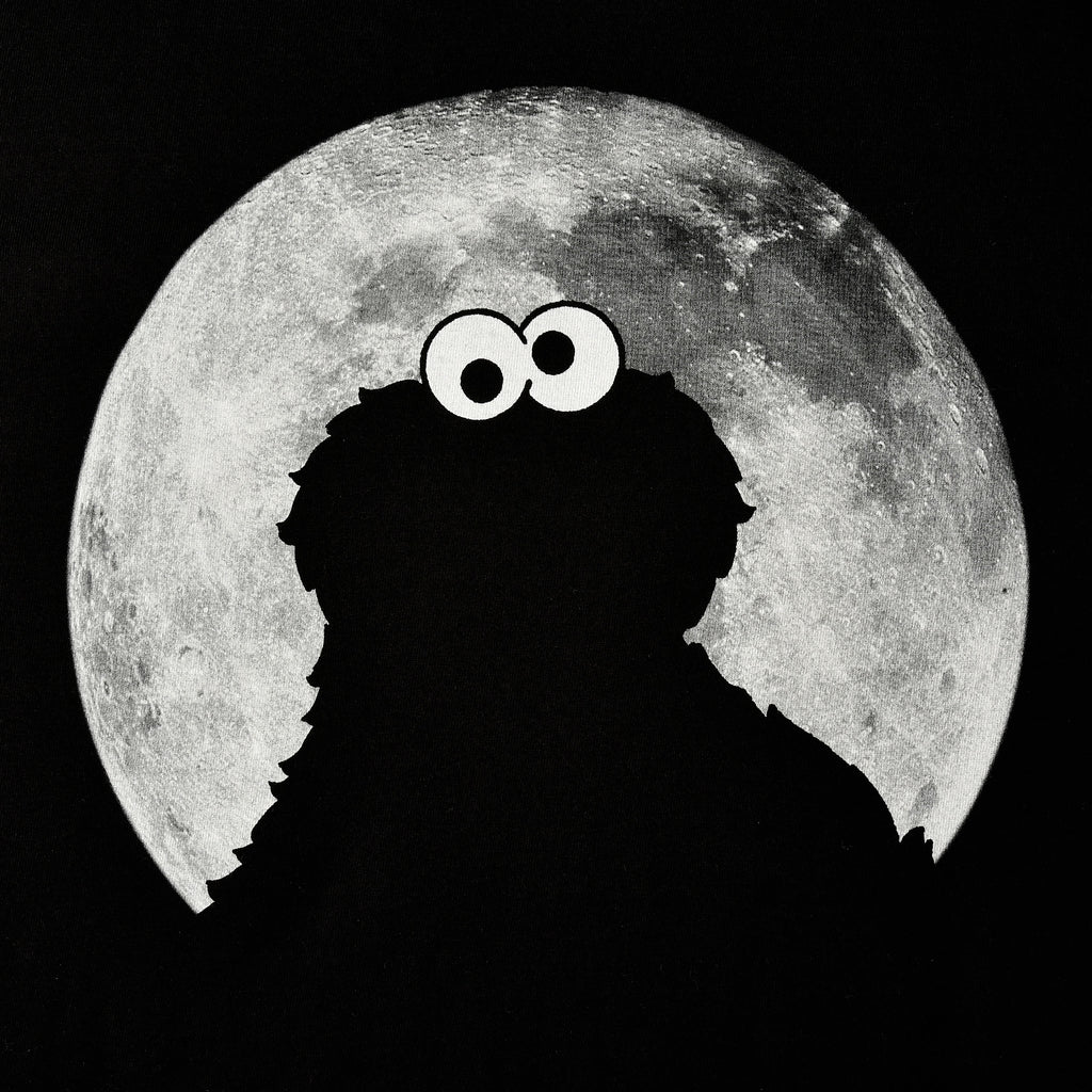 Immagine del prodotto Sesamo Apriti - T-shirt nera Cookie Monster Moonnight