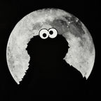 Immagine del prodotto Sesamo Apriti - T-shirt nera Cookie Monster Moonnight