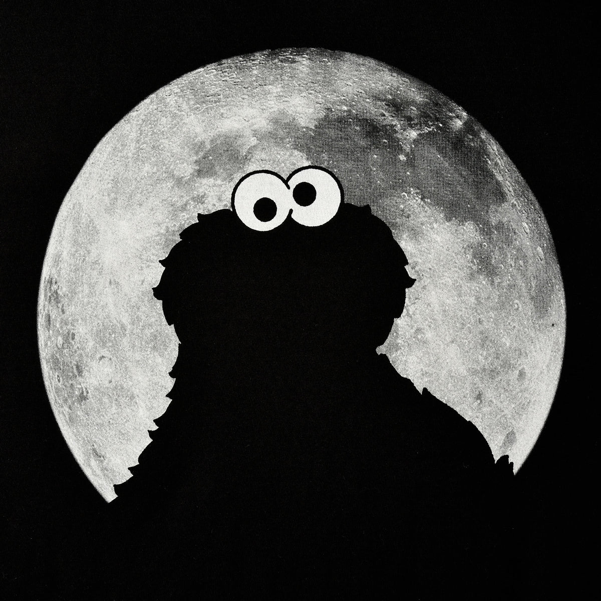 Produktbild Sesamstraße - Cookie Monster Moonnight T-Shirt schwarz
