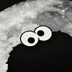 Immagine del prodotto Sesamo Apriti - T-shirt nera Cookie Monster Moonnight