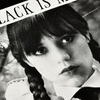Immagine del prodotto Mercoledì - T-shirt nera 'Il nero è il mio colore felice'