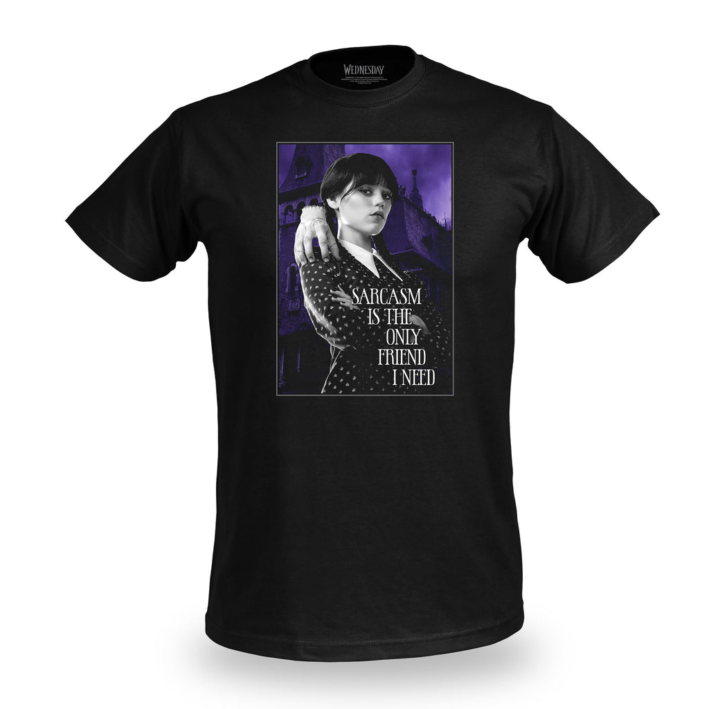 Immagine del prodotto Wednesday - T-shirt di sarcasmo nera