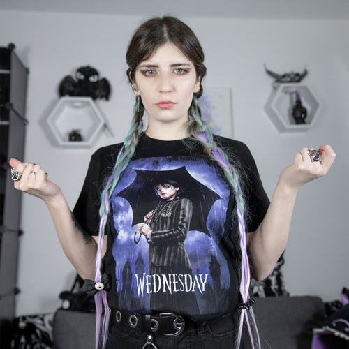 Product image Wednesday - Teaser Poster T-Shirt black