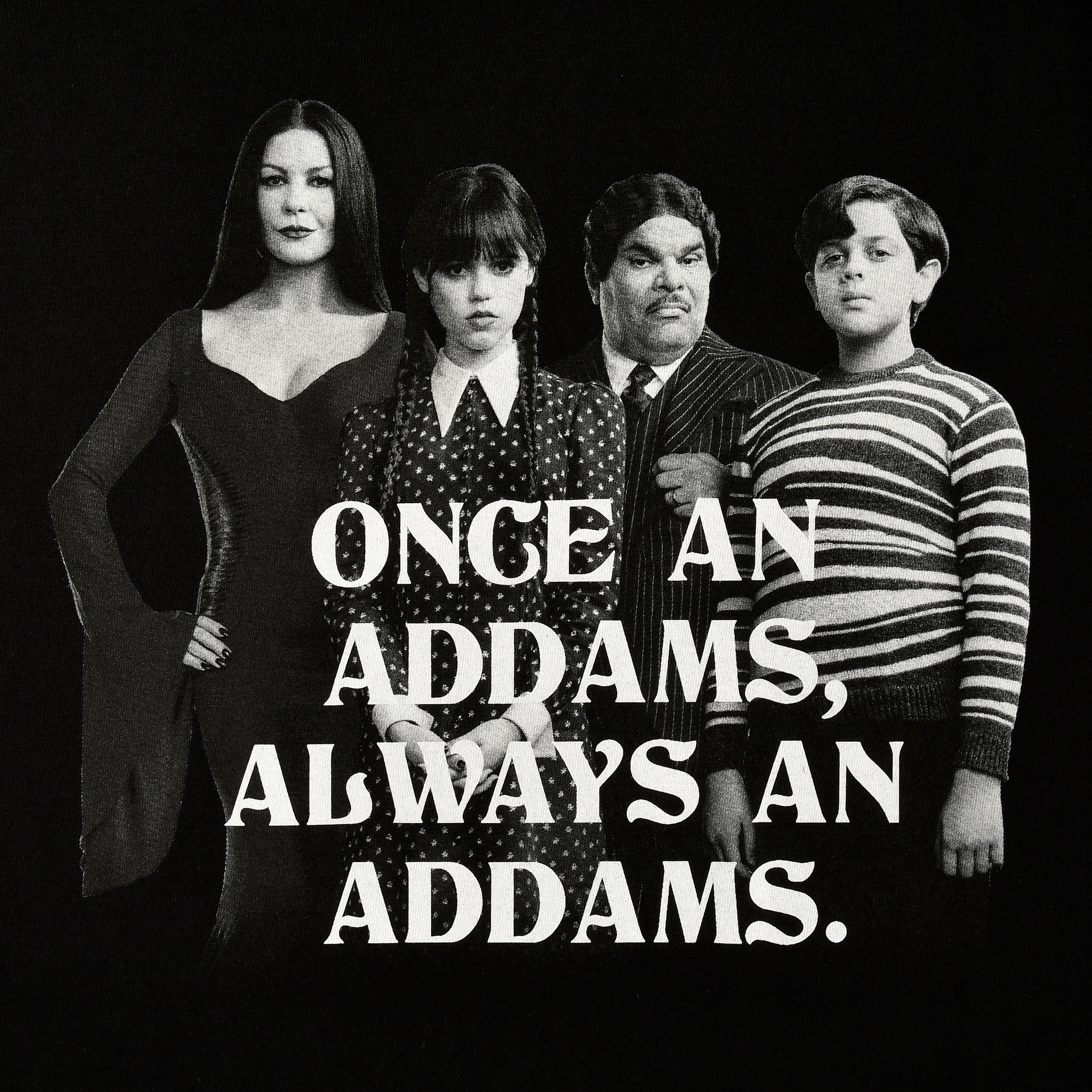 Image produit Mercredi - T-Shirt Addams Family noir