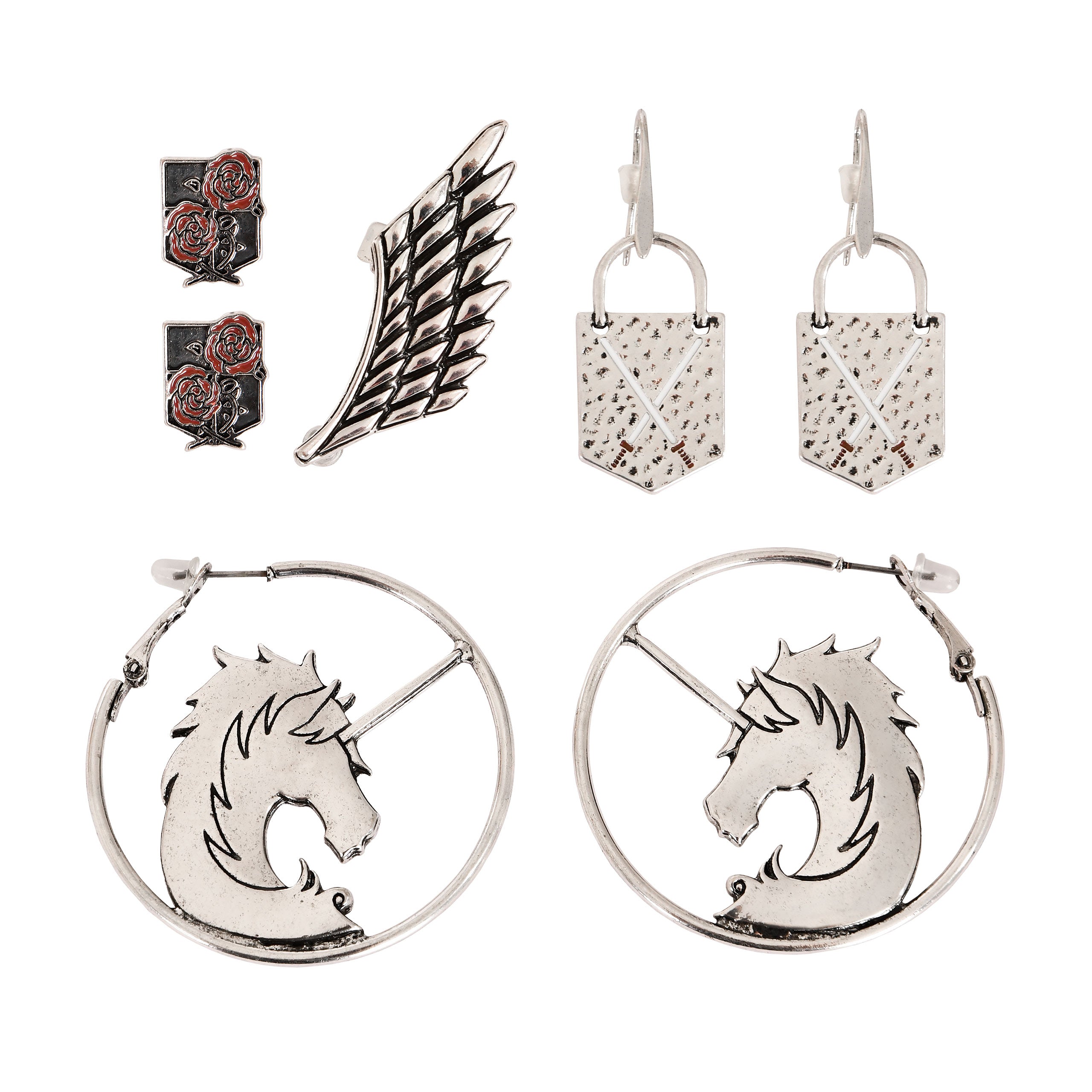 Image produit Attack on Titan - Ensemble de boucles d'oreilles