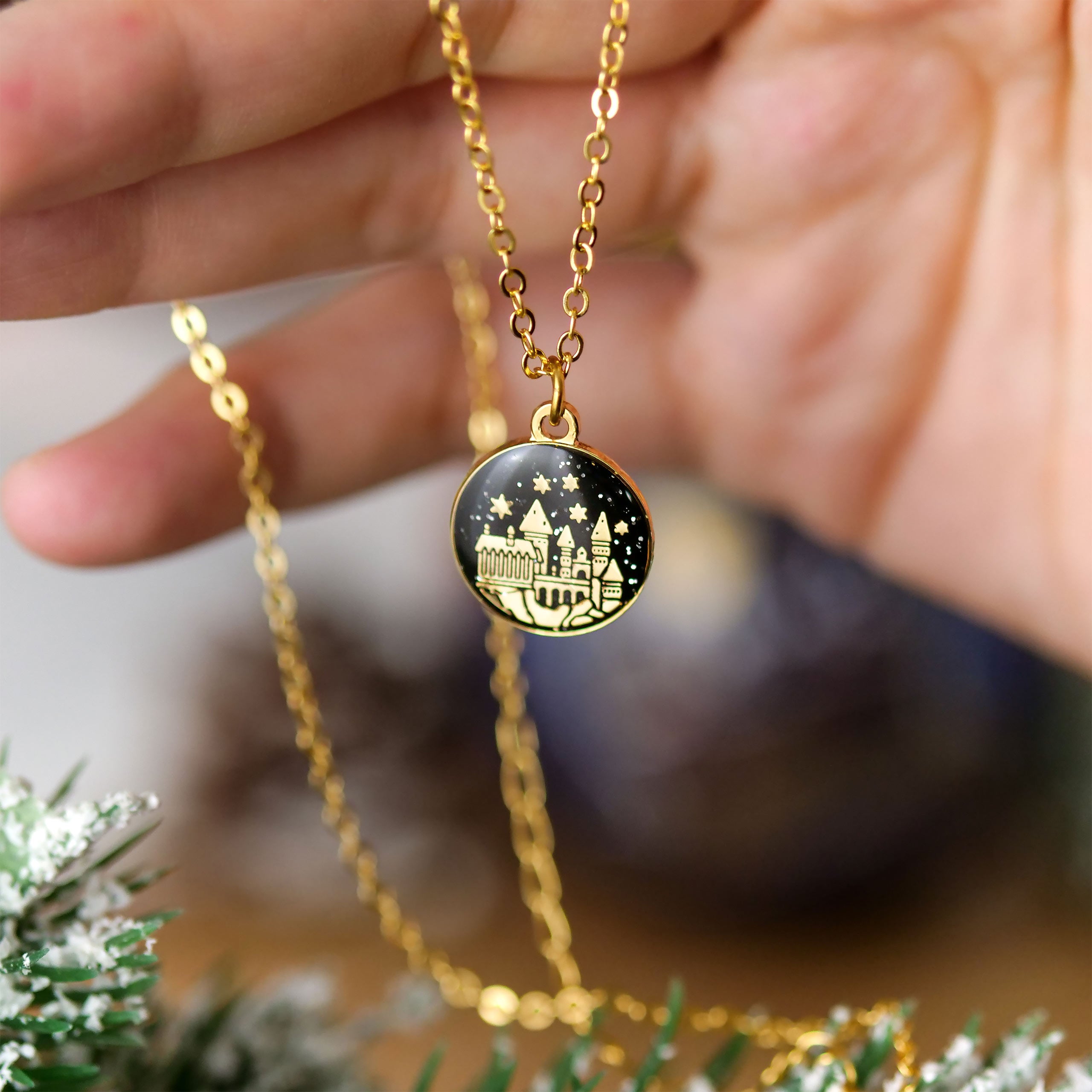 Product image Harry Potter - Hogwarts School of Witchcraft Christmas Bauble with Necklace
