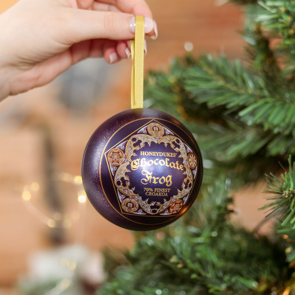 Image produit Harry Potter - Boule de Noël Grenouille en chocolat avec épingles