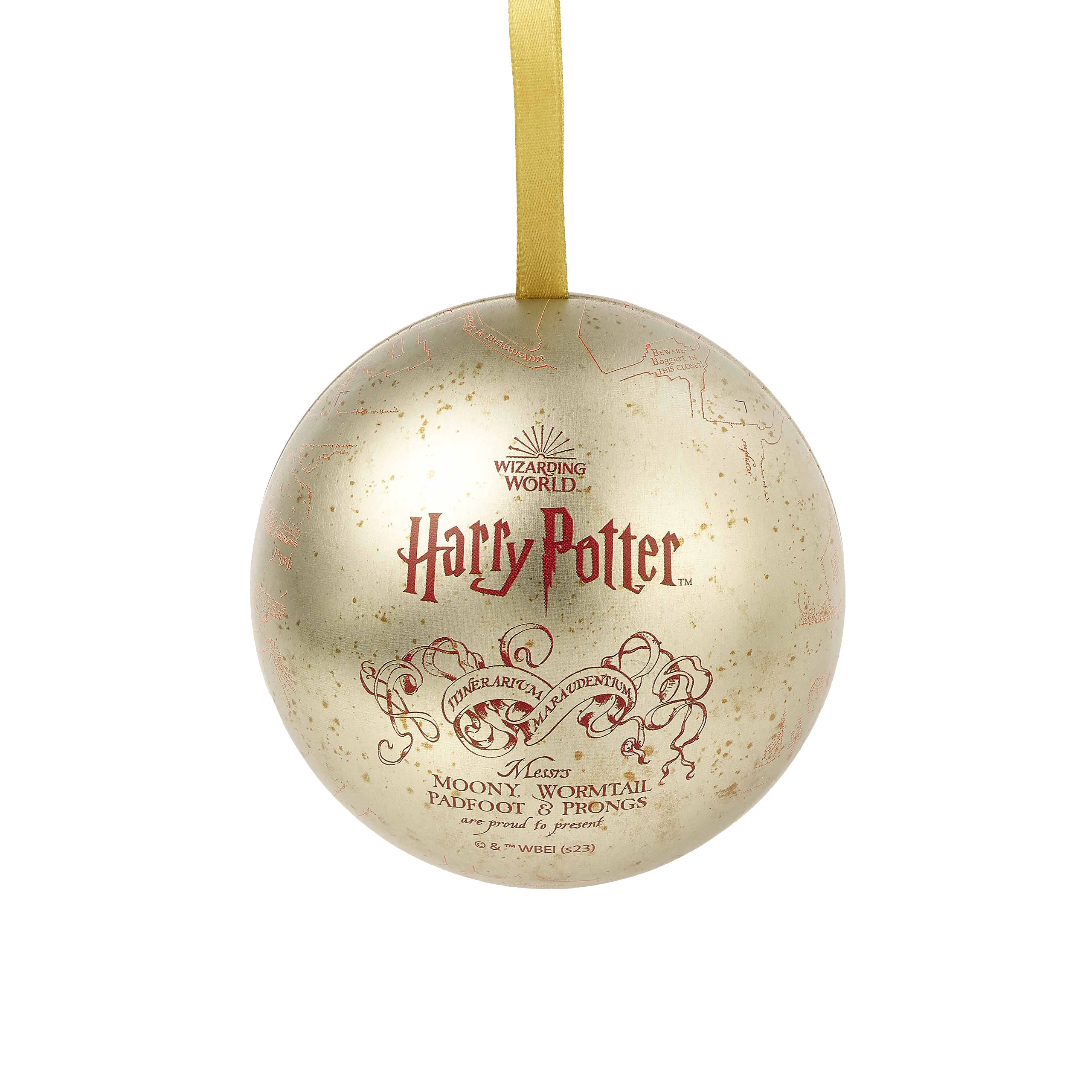Produktbild Harry Potter - Karte des Rumtreibers Weihnachtskugel mit Pin