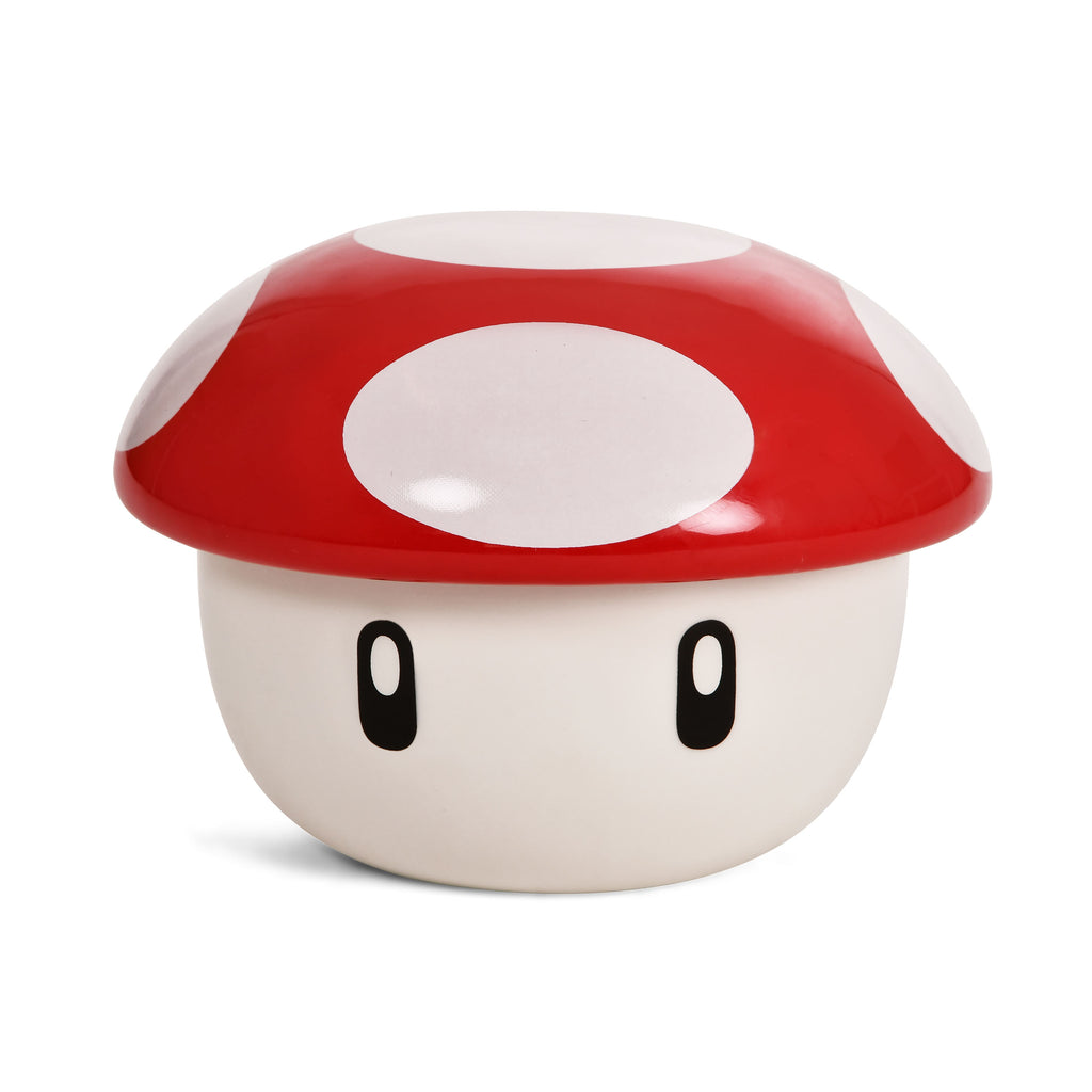 Immagine del prodotto Ciotola Super-Fungo con coperchio per fan di Super Mario