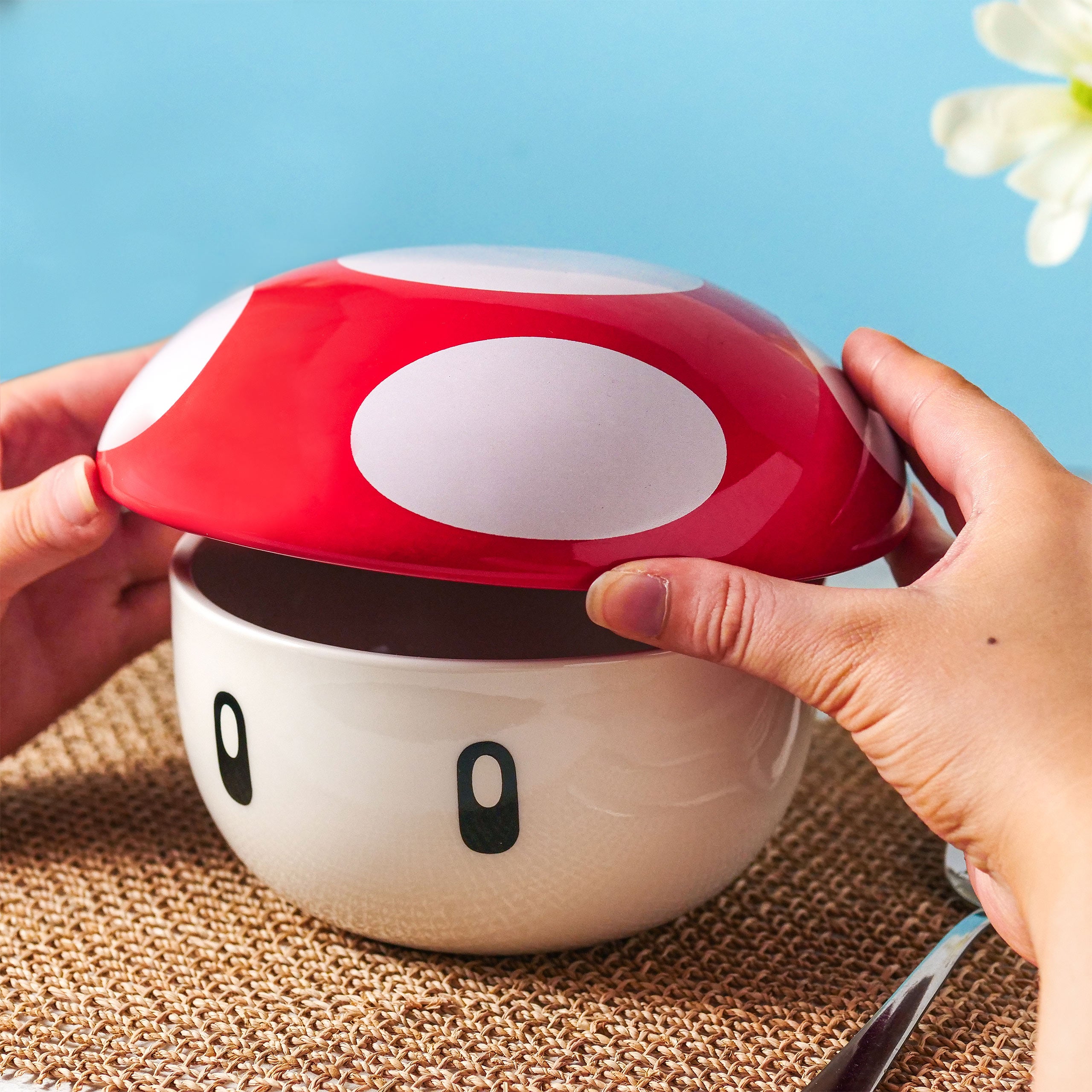 Produktbild Super-Pilz Schale mit Deckel für Super Mario Fans