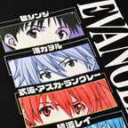 Produktbild Evangelion - Characters Eyes T-Shirt schwarz