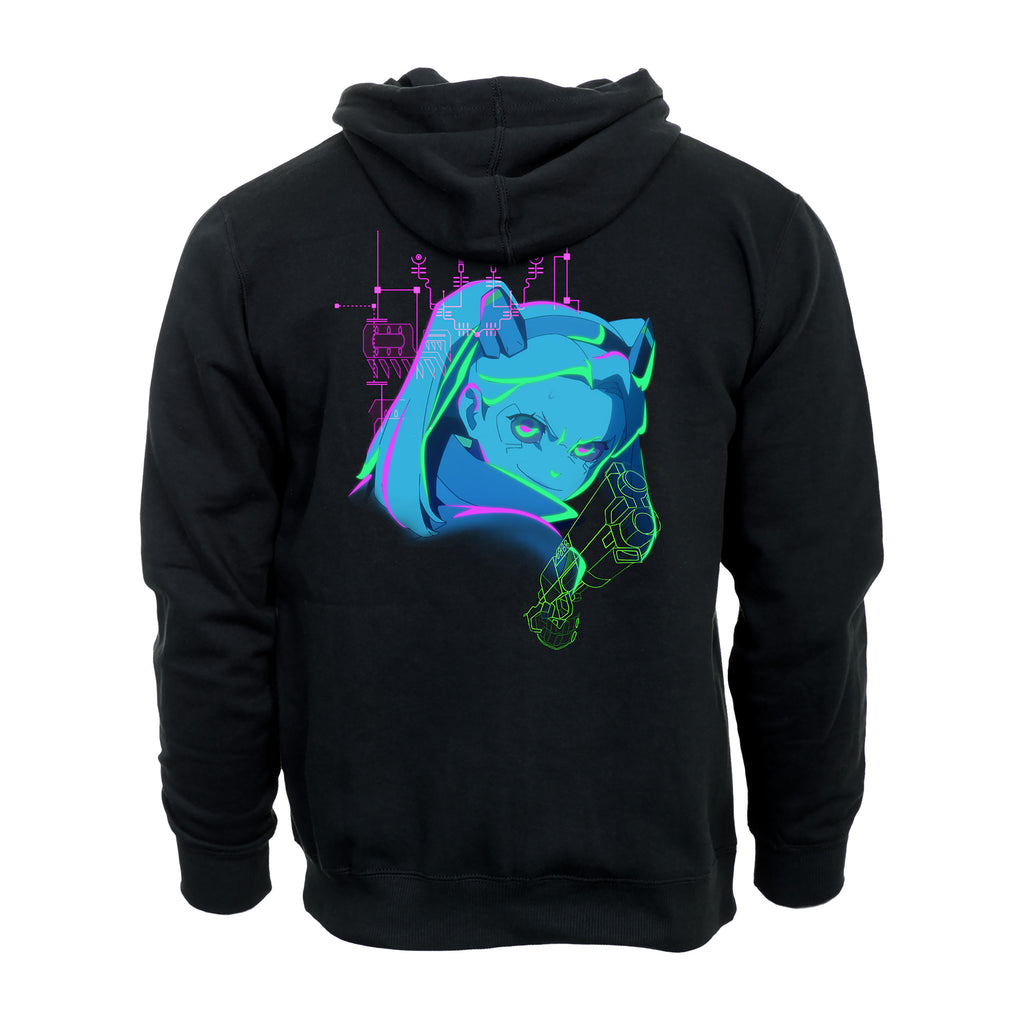 Produktbild Cyberpunk Edgerunners - Rebecca Neon Hoodie schwarz