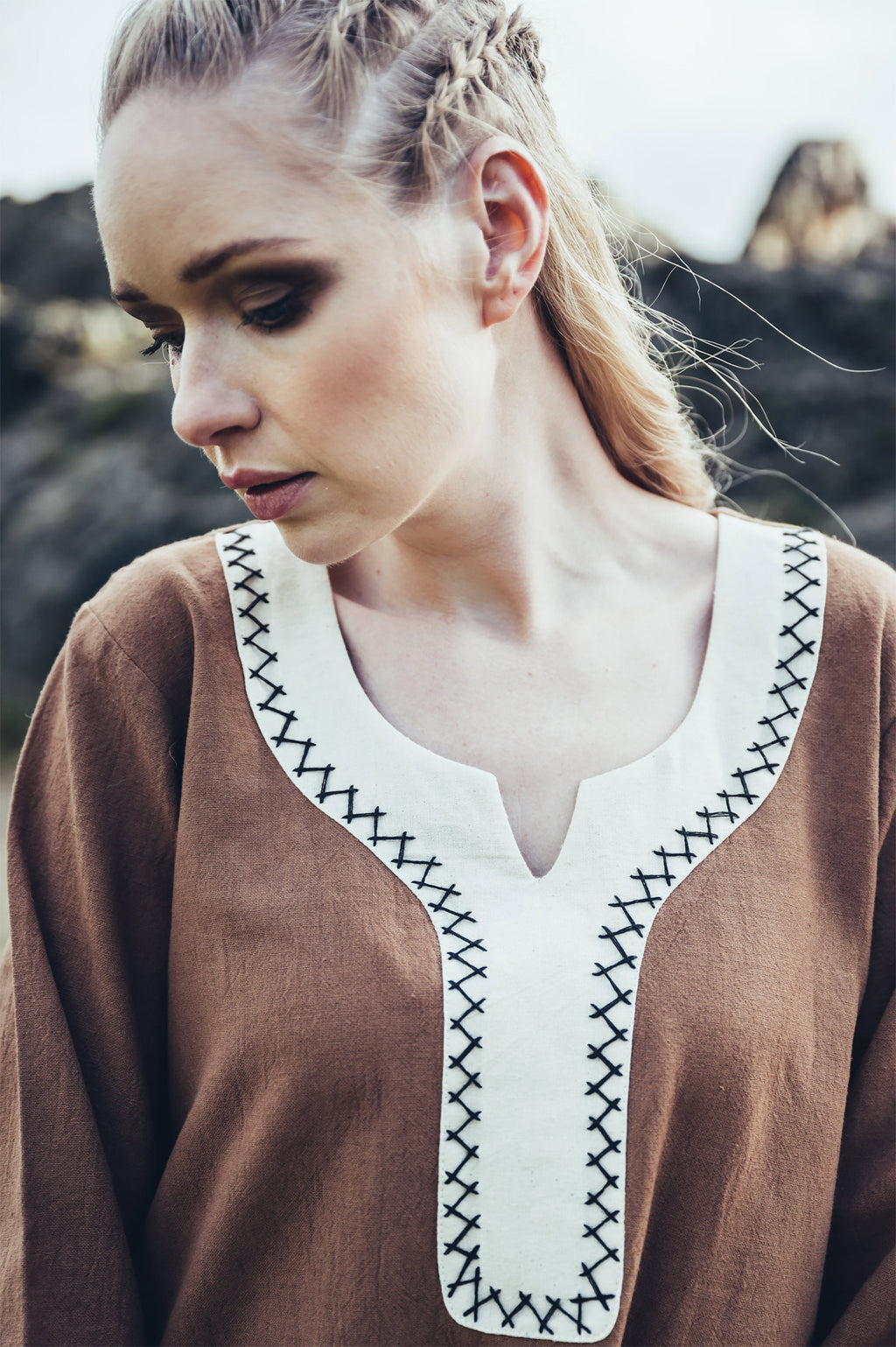 Produktbild Mittelalter Kleid Freya sand