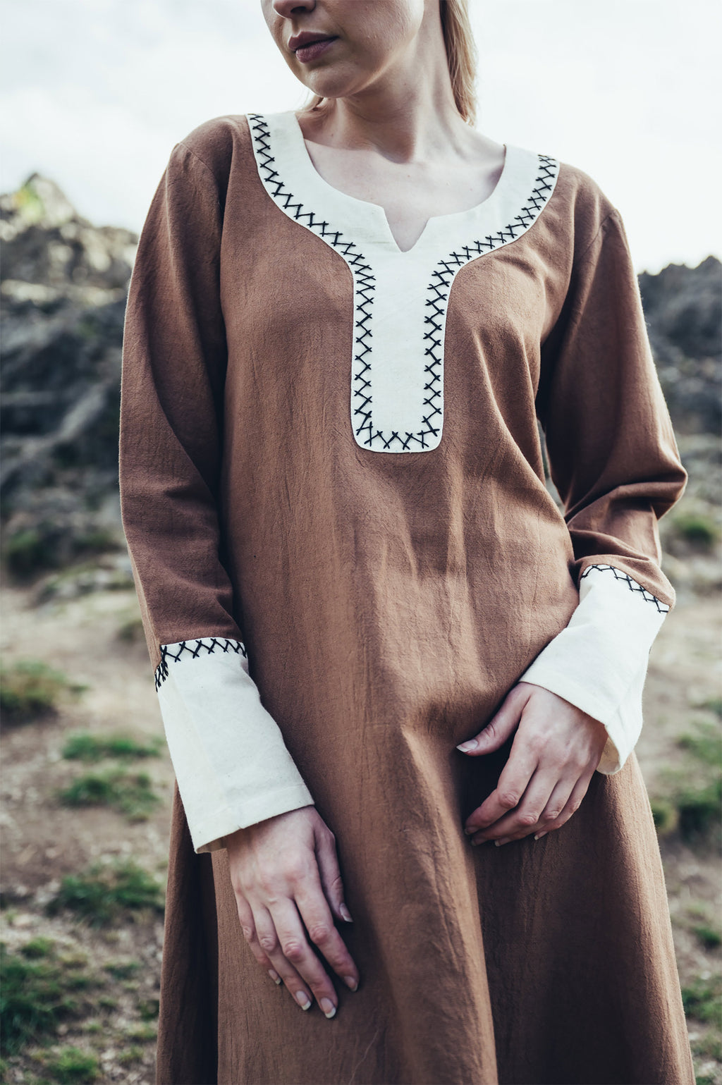 Produktbild Mittelalter Kleid Freya sand