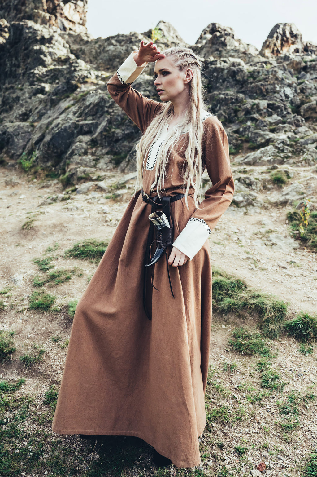 Produktbild Mittelalter Kleid Freya sand