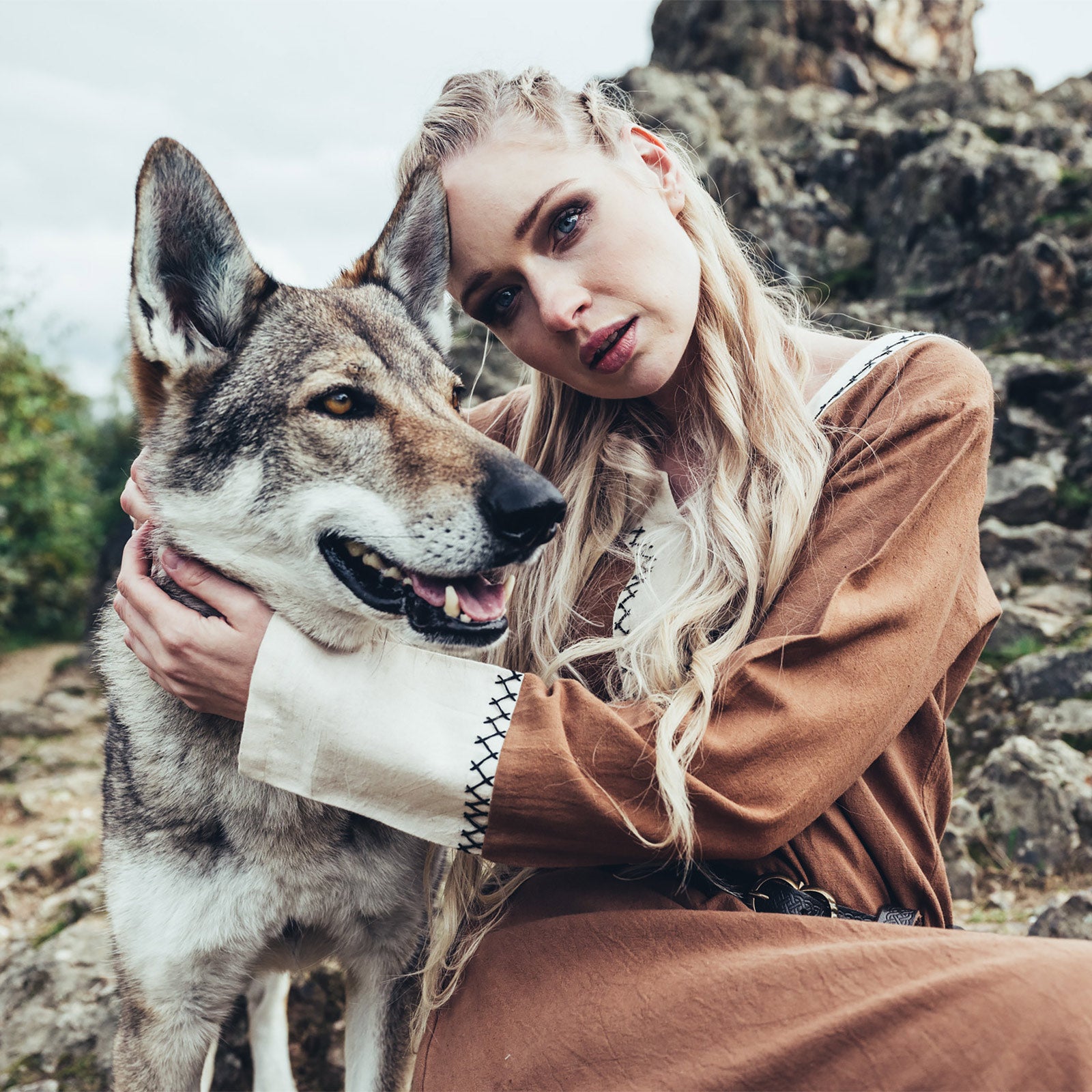 Produktbild Mittelalter Kleid Freya sand