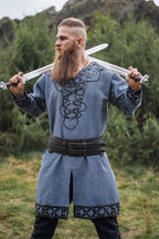 Produktbild Mittelalter Tunika Erik blau-grau