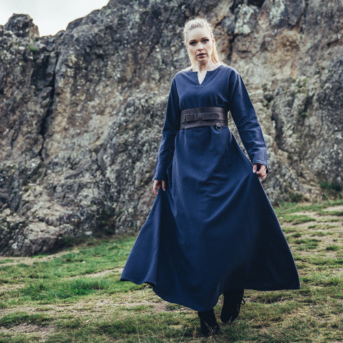 Image produit Sous-robe médiévale Valdis bleue