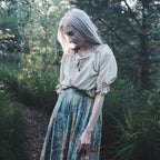 Produktbild Mittelalter Bluse Kurzarm Vera hanf