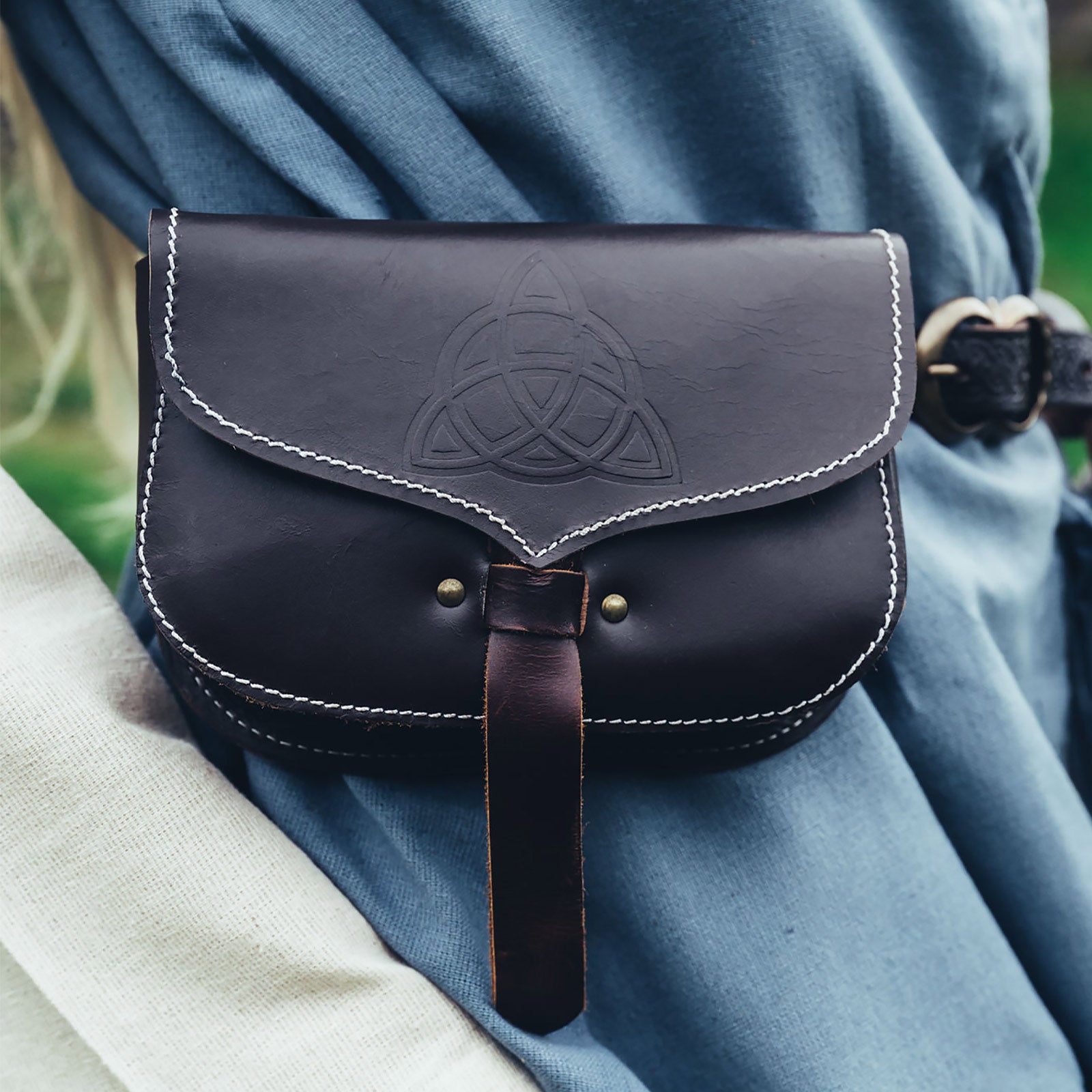 Produktbild Mittelalter Gürteltasche Hulda schwarz