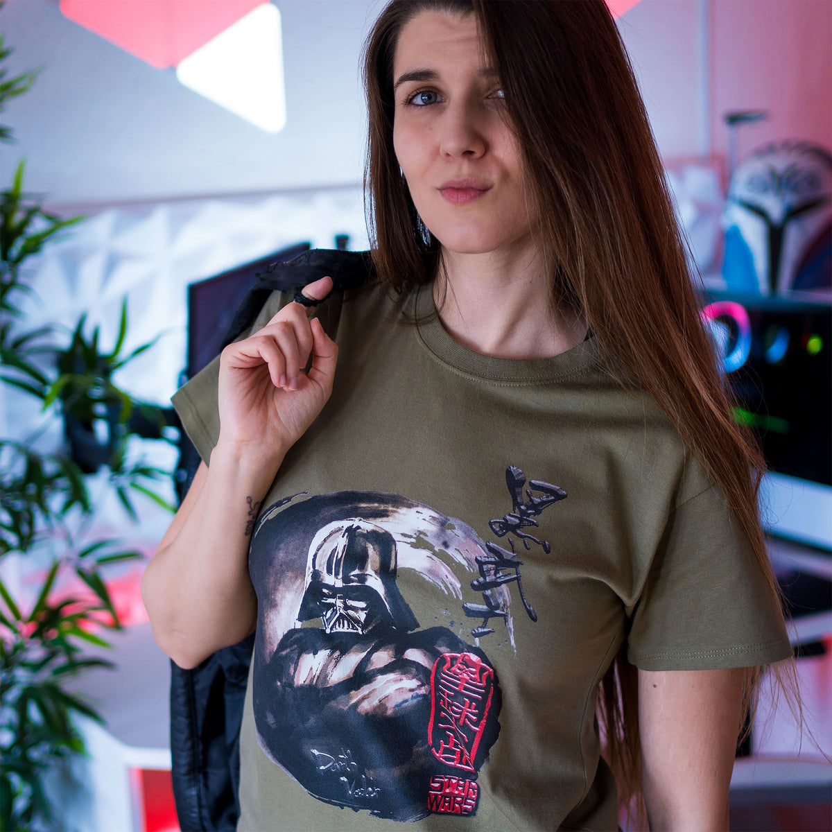 Image produit Star Wars - T-shirt Darth Vader vert