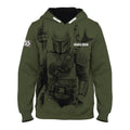 Image produit Sweat à capuche Mando Enfants Vert - Star Wars The Mandalorian
