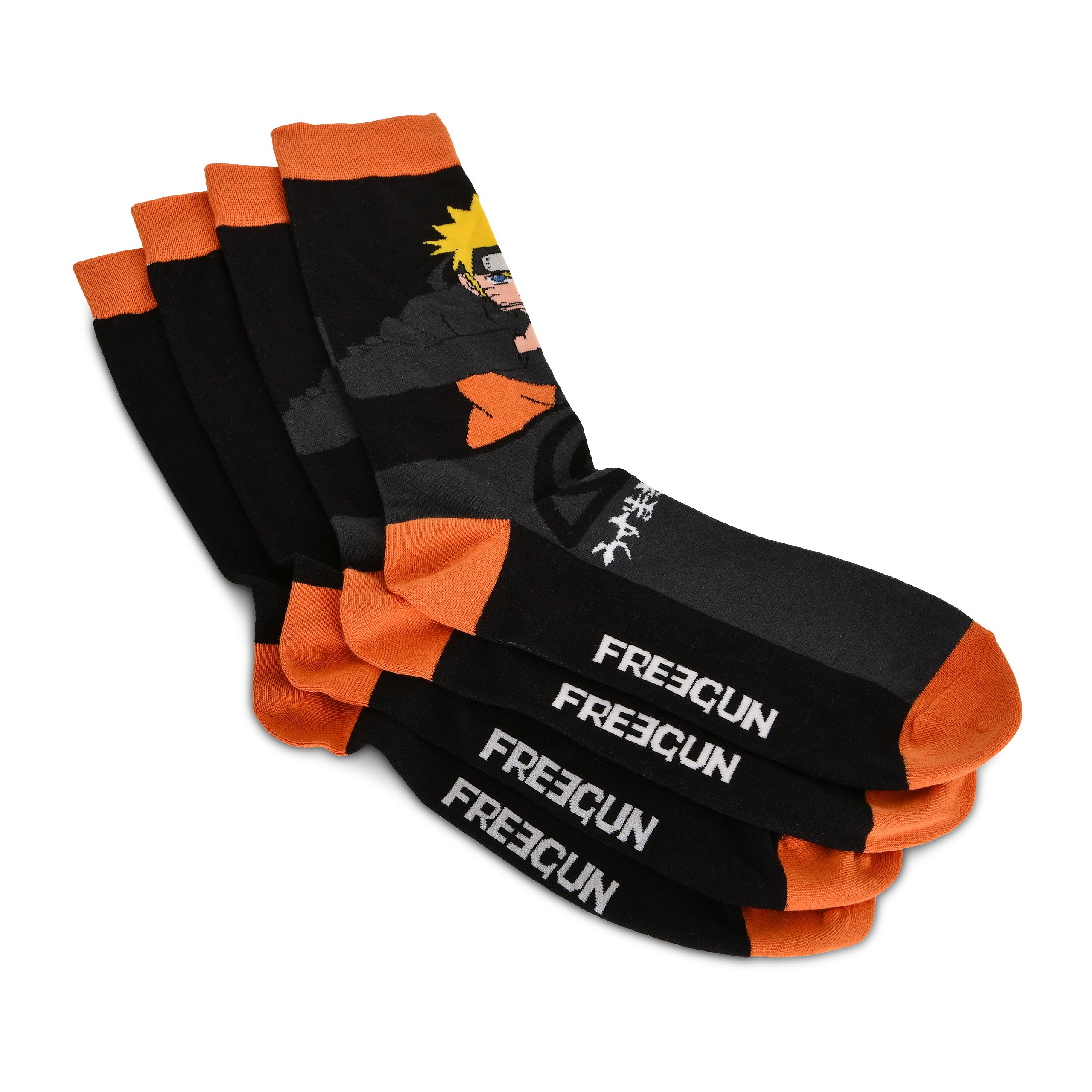 Produktbild Naruto Shippuden - Naruto Uzumaki Freegun Socken 2er Set