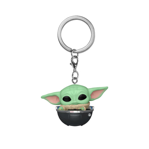 Image produit Grogu dans Poussette Funko Pop Porte-clés - Star Wars The Mandalorian