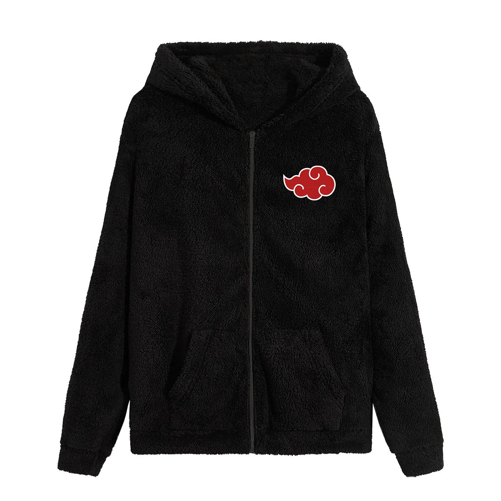 Image produit Naruto - Akatsuki Veste à Capuche en Peluche Noire