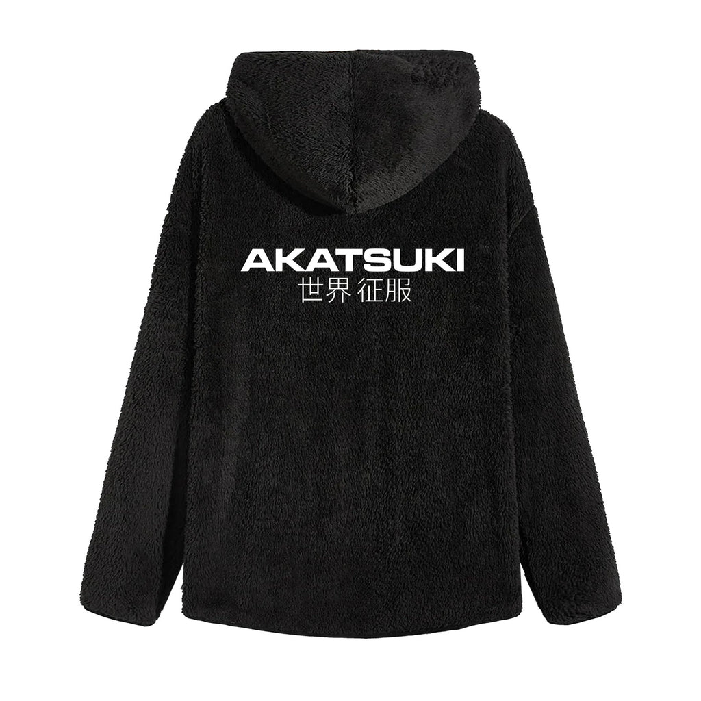 Image produit Naruto - Akatsuki Veste à Capuche en Peluche Noire