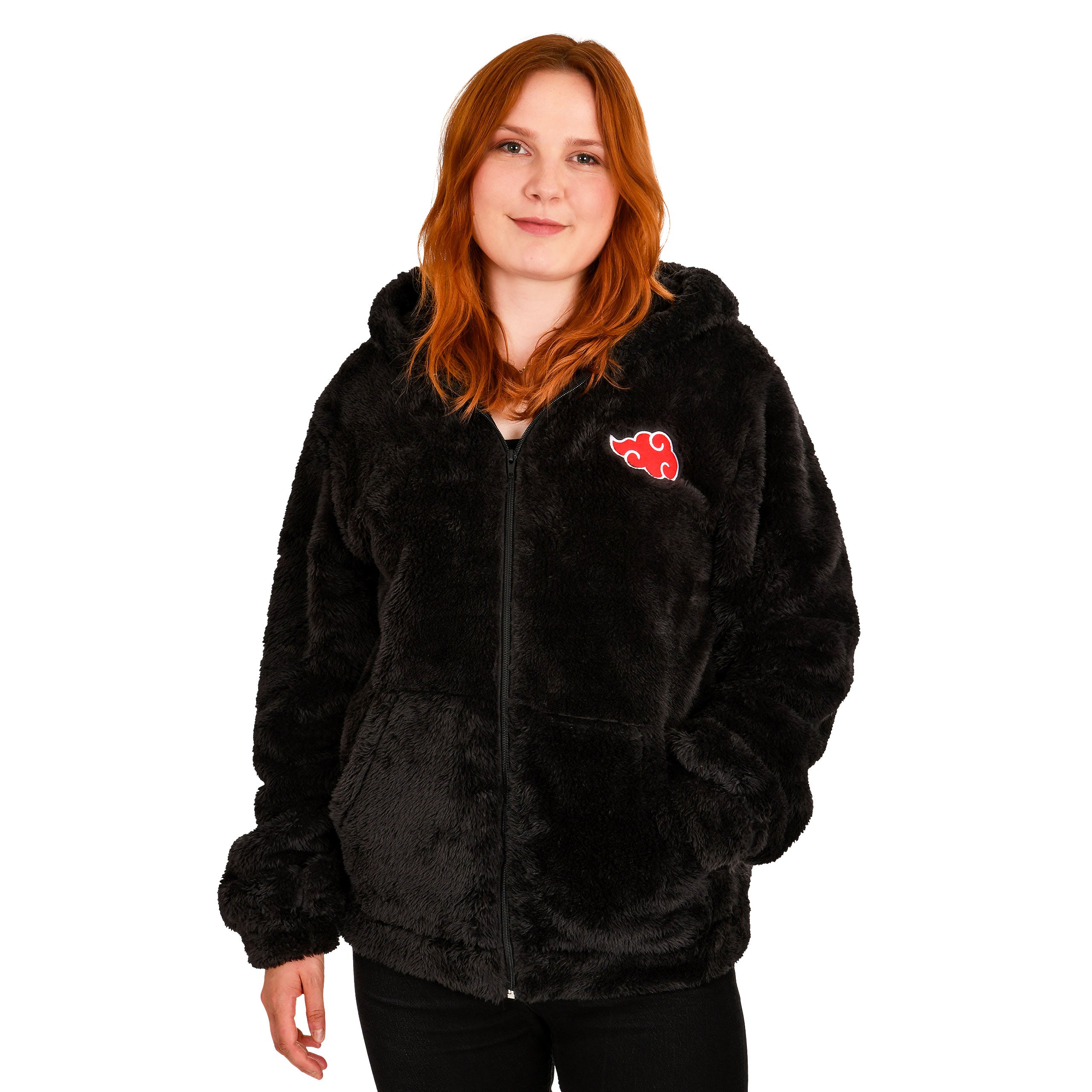 Image produit Naruto - Akatsuki Veste à Capuche en Peluche Noire