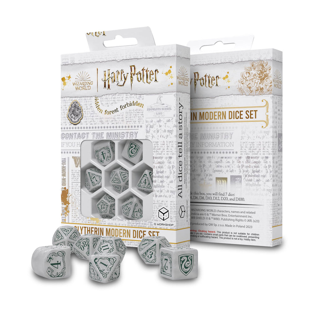 Image produit Harry Potter - Ensemble de dés RPG Slytherin 7pcs blanc
