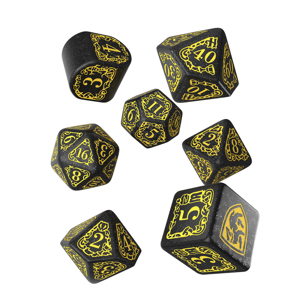 Image produit Harry Potter - Ensemble de dés RPG Hufflepuff 7pc Noir